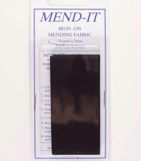 Mend It Tape Pack Of 10 Black - Click Image to Close